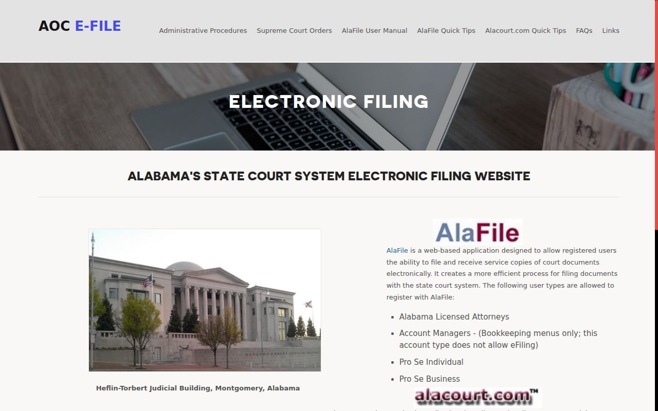 Washington County court records AlaFile information