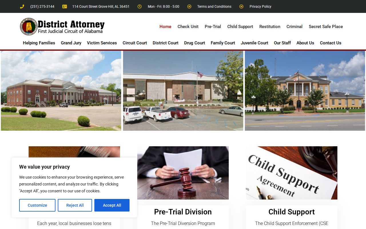 Washington County Court records First Judicial Circuit District Attorney office